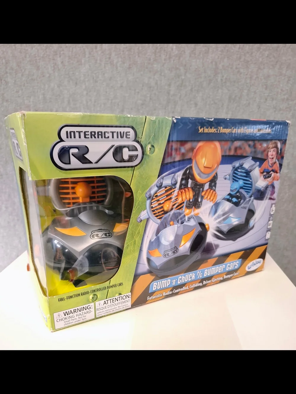 Bump n' Chuck 2-Pack Bumper Cars - Silver & Orange